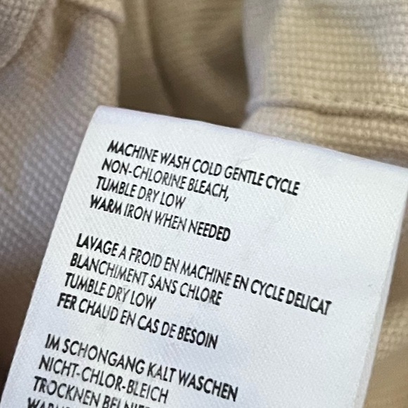 Round Two Beige Avalanche Parka Anorak Pullover Jacket Large - Picture 9 of 11